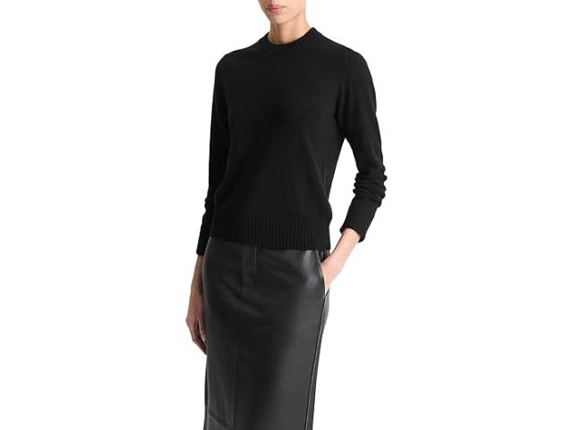 (取寄) ヴィンス レディース クラシック クルー ネック Vince women Classic Crew Neck Blackの通販は 55,380円