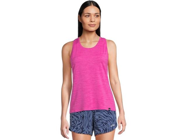 (取寄) ブルックス レディース ラグゼ タンク Brooks women Luxe Tank Heather Magenta