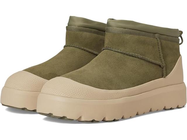 (取寄) アグ メンズ クラシック ウルトラ ミニ ウェザー ハイブリット UGG men Classic Ultra Mini Weather Hybrid Burnt Olive/Mustard Seed