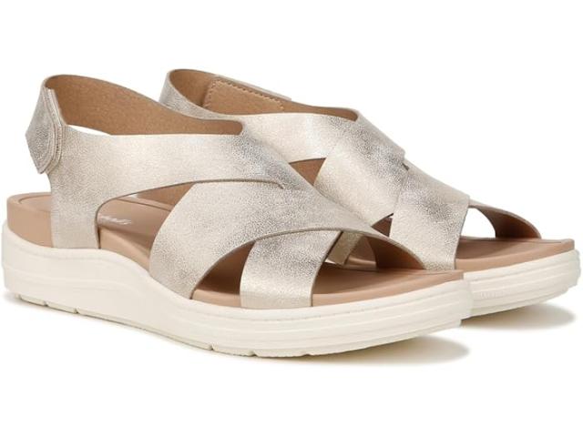 (取寄) ドクターショール レディース タイム オフ シー サンダル Dr. Scholl's women Time Off Sea Sandal Light Gold