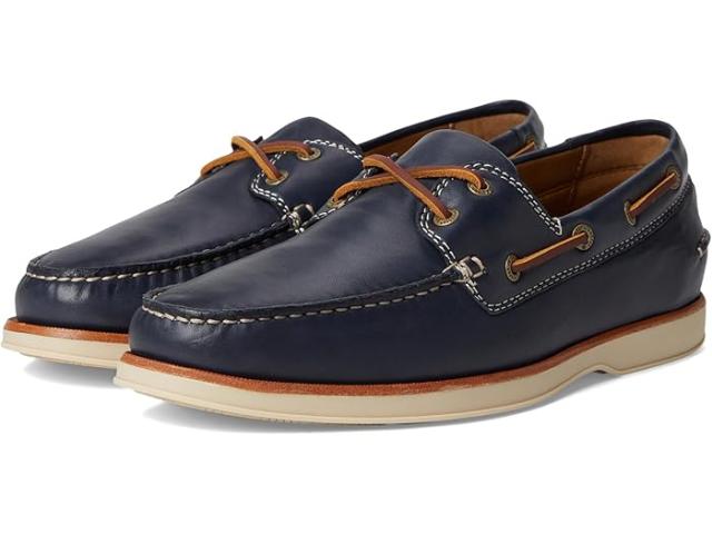 (取寄) ジョンストン&マーフィー メンズ モナコ 2-アイ ボート シューズ Johnston & Murphy men Monaco 2-Eye Boat Shoe Navy Sheepskin