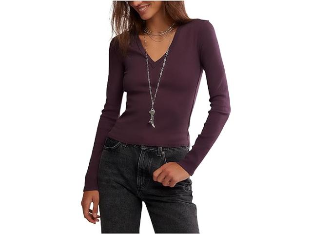 (取寄) フリーピープル レディース ネリア ロング スリーブ Free People women Neria Long Sleeve Vintage Grape