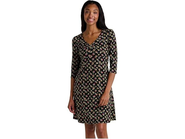 (取寄) トードアンドコー レディース ロザリンダ ドレス Toad&Co women Rosalinda Dress Black Pansy Print