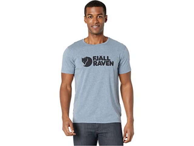 (取寄) フェールラーベン メンズ ロゴ T-シャツ Fjllrven men Fjallraven Logo T-Shirt Uncle Blue/Melangeの通販は