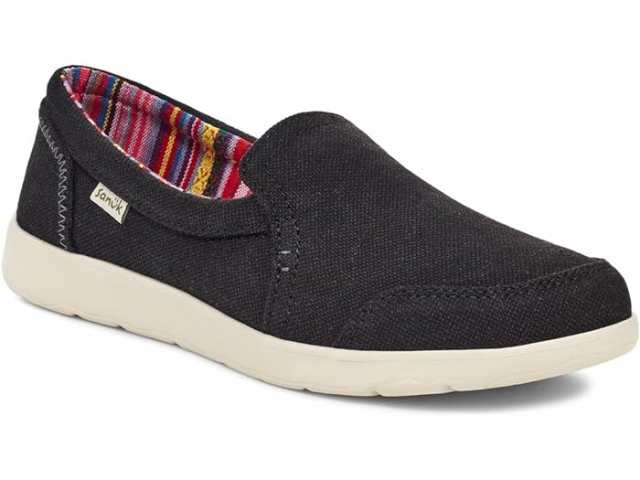 (取寄) サヌーク レディース サイドウォーク サーファー ライト 2 Sl Sanuk women Sanuk Sidewalk Surfer Lite 2 SL Blackの通販は