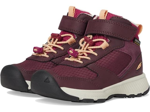 (取寄) キーン キッズ キッズ スキューア デュラブル イージー オン コンフォタブル ウォータープルーフ (トドラー/リトル キッド) KEEN Kids kids Skua Durable Easy On Comfortable Waterproof (Toddler/Little Kid) Fig/Peach Fuzz