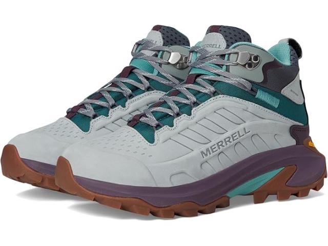 (取寄) メレル レディース モアブ スピード 2 レザー ミッド ウォータープルーフ Merrell women Moab Speed 2 Leather Mid Waterproof Highrise