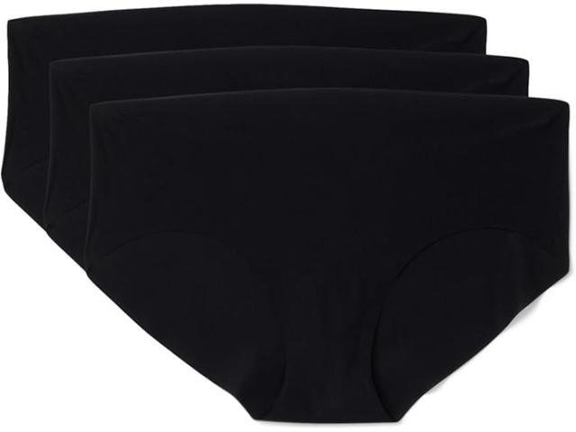 (取寄) コマンドー レディース インビジブル リブ ワン サイズ ビキニ 3-パック Commando women Invisible Rib One Size Bikini 3-Pack GP224 Black