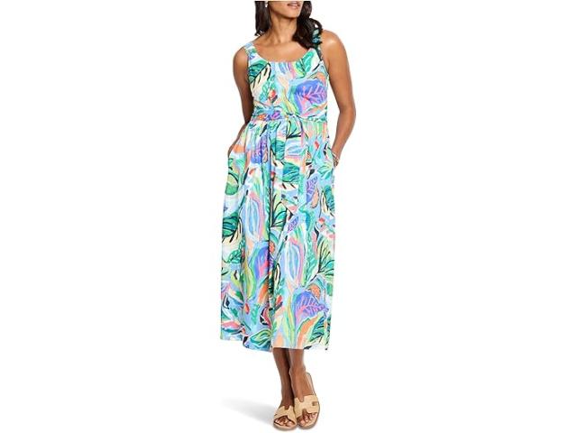 (取寄) ニックゾー レディース アイランド ビート ソフィー ドレス NIC+ZOE women  Beat Sophie Dress Blue Multi