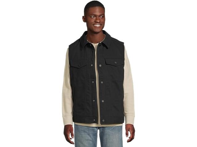 (取寄) アリアット メンズ キャンバス ランチャー ベスト Ariat men Canvas Rancher Vest Black