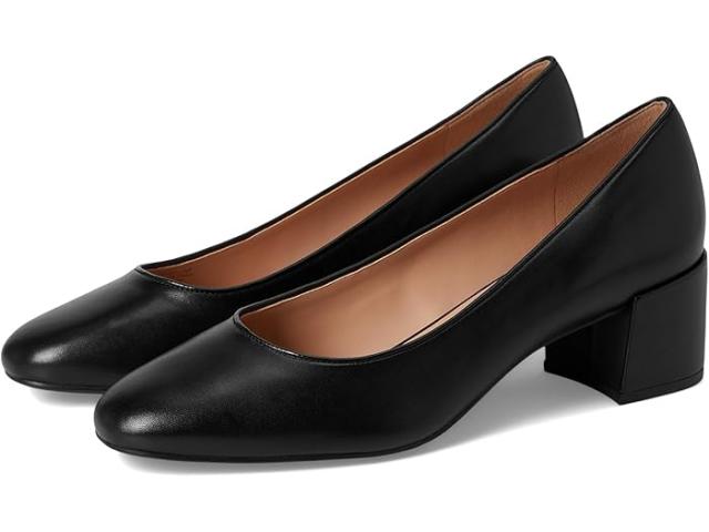 (取寄) コールハーン レディース ゴー-トゥ シェイラ ブロック ヒール ポンプ Cole Haan women Go-to Shayla Block Heel Pump Black Leather