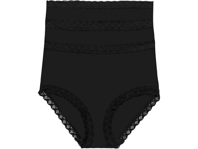 (取寄) ナトリ レディース ブリス フル ブリーフ 3-パック Natori women Natori Bliss Full Brief 3-Pack Black