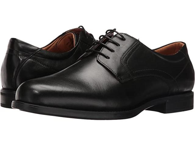 (取寄) フローシャイム メンズ ミッドタウン プレーン トゥ オックスフォード Florsheim men  Midtown Plain Toe Oxford Black Smooth