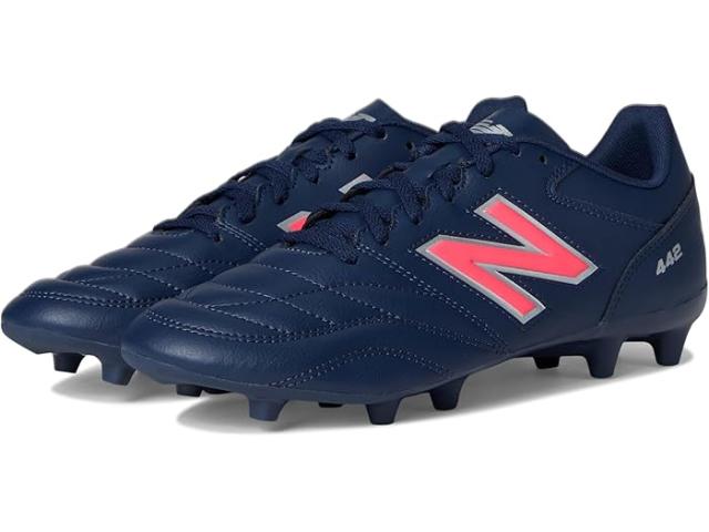 (取寄) ニューバランス メンズ 442 アカデミー エフジー V2 サッカー クリーツ New Balance men 442 Academy FG V2 Soccer Cleats NB Navy/Silver/Energy Red