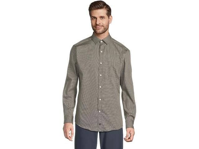 (取寄) ジョンストン&マーフィー メンズ プリンテッド コットン シャツ Johnston & Murphy men Printed Cotton Shirt  Grid