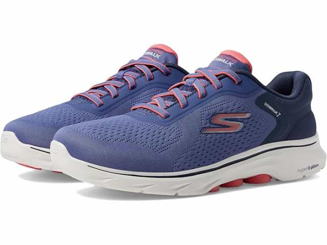 (取寄) スケッチャーズ パフォーマンス レディース ゴー ウォーク 7 - コズミック ウェーブ SKECHERS Performance women SKECHERS Performance Go Walk 7 - Cosmic Waves Navy/Coralの通販は登山靴・トレッキングシューズ