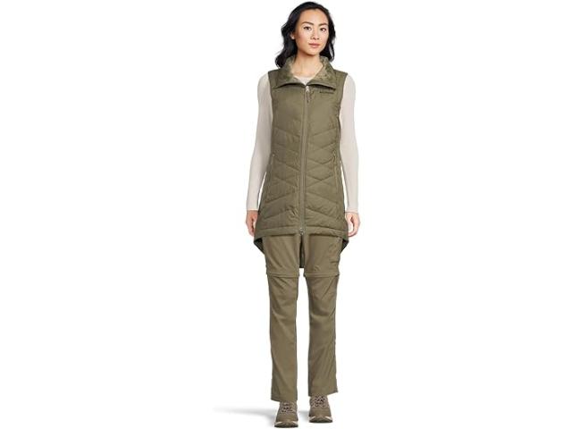 (取寄) コロンビア レディース ヘブンリー リ ロング ベスト Columbia women Heavenly II Long Vest Stone Green
