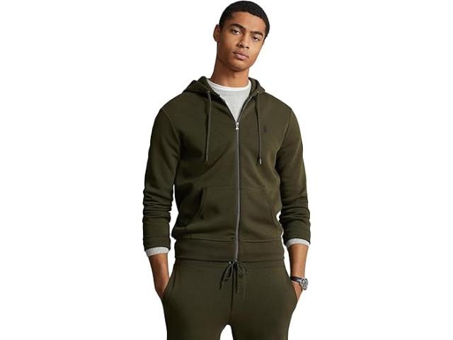 (取寄) ラルフローレン メンズ ダブルニット フル-ジップ ブーディ Polo Ralph Lauren men Double-Knit Full-Zip Hoodie Company Oliveの通販は 27,885円