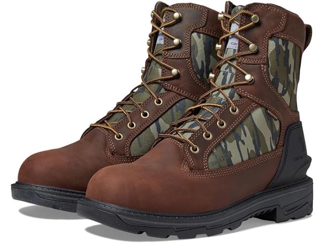 (取寄) カーハート メンズ アイアンウッド ウォータープルーフ 8 ソフト トゥ ワーク ブート Carhartt men Carhartt Ironwood Waterproof 8" Soft Toe Work Boot Brown Oil Tan/Camoの通販は