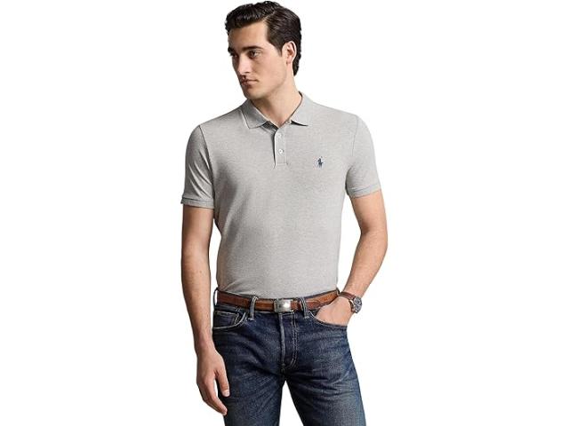 (取寄) ラルフローレン メンズ クラシック フィット ストレッチ メッシュ ポロ シャツ Polo Ralph Lauren men Polo Ralph Lauren Classic Fit Stretch Mesh Polo Shirt Andover Heather