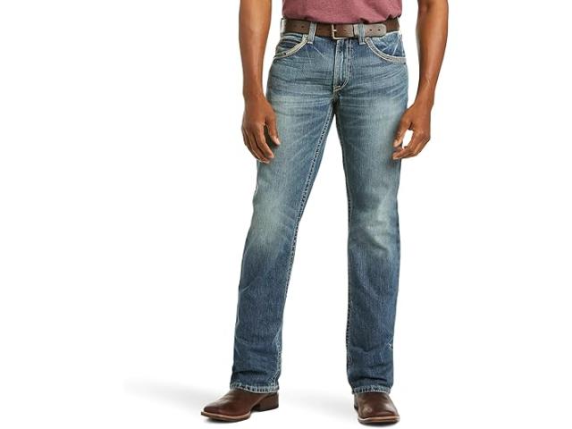 (取寄) アリアット メンズ M5 リッジライン スリム ストレート レッグ ジーンズ Ariat men M5 Ridgeline Slim Straight Leg Jeans Gambler