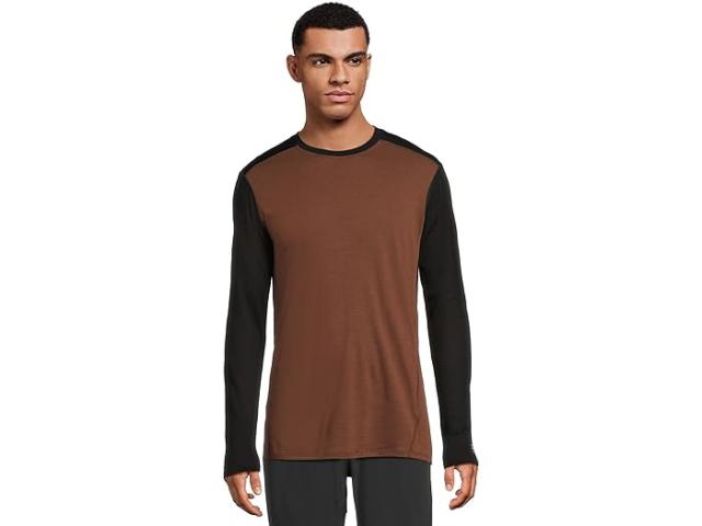 (取寄) スマートウール メンズ クラシック オール-シーズン メリノ ベース レイヤー ロング スリーブ Smartwool men Classic All-Season Merino Base Layer Long Sleeve Sable Brown Black