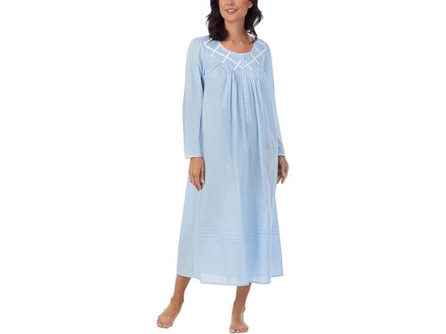 (取寄) アイリーン ウエスト レディース バレエ ナイトガウン ロング スリーブ Eileen West women Ballet Nightgown Long Sleeve Blue