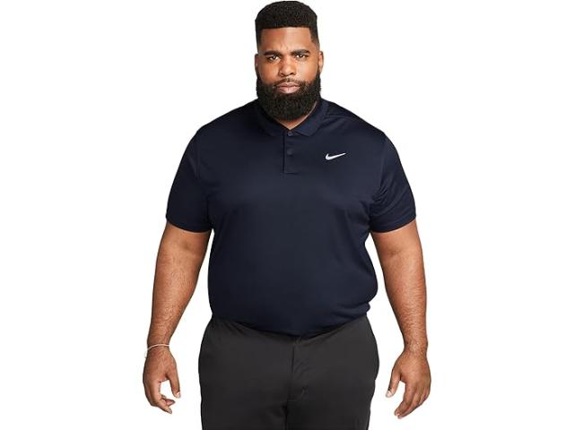 (取寄) ナイキ メンズ ドライ-フィット ビクトリー ソリッド ゴルフ ポロ Nike men Dri-FIT Victory Solid Golf Polo Obsidian/White