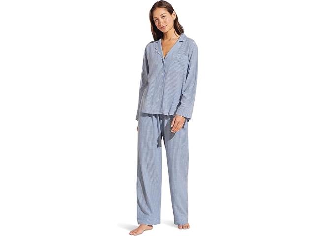 (取寄) エバージェイ レディース ノーティコ ロング Pj セット Eberjey women Eberjey Nautico Long Pj Set Wedgewood Blue/Whiteの通販は 35,445円