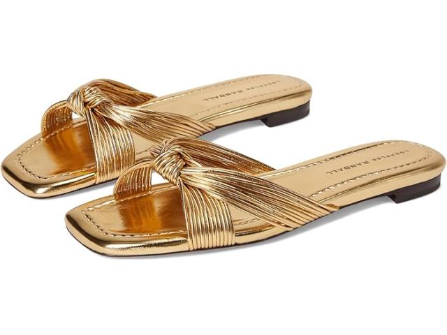 (取寄) ロフラー ランドール レディース ミニヨン ノット フラッツ Loeffler Randall women Flossie Mignon Knot Flat Sndal Champagne