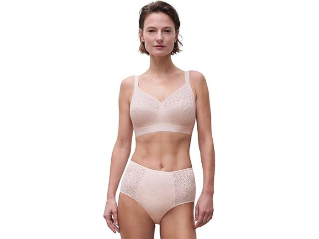 (取寄) シャンテル レディース ノラ サポーティブ ワイヤー フリー ブラ Chantelle women Norah Supportive Wire Free Bra Blushing Pink