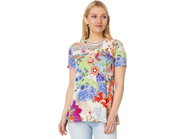 (取寄) ジョニー ワズ レディース ザ ジャニー フェーバリット ショート スリーブ クルー ネック スイング TE Johnny Was women Johnny Was The Janie Favorite Short Sleeve Crew Neck Swing Te Multicolor 1の通販は