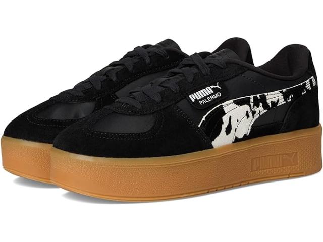 (取寄) プーマ レディース パレルモ シューズ PUMA women Palermo Elevata Shoes Black/Gum