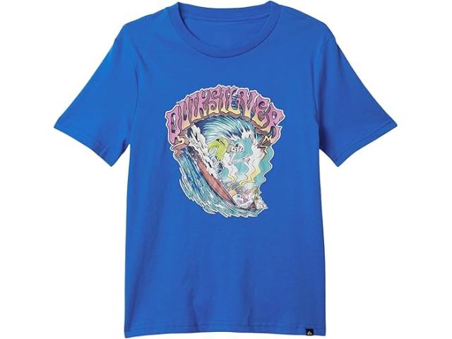 (取寄) クイック シルバー キッズ メンズ タイムズ アップ ショート スリーブ (ビッグ キッズ) Quiksilver Kids men Times Up Short Sleeve (big Kids) Nebulas Blue