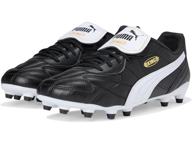 (取寄) プーマ メンズ キング トップ アーティフィシャル グランド サッカー クリーツ PUMA men King Top Firm, Artificial Ground Soccer Cleats Black/White/Gold