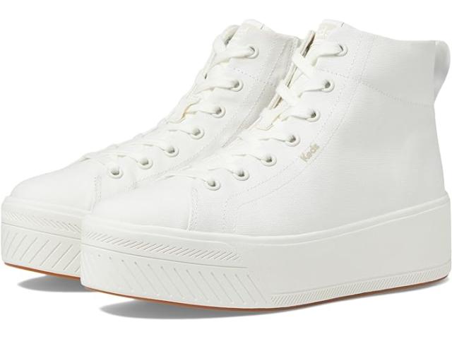 (取寄) ケッズ レディース スカイラー HI レース アップ Keds women Keds Skyler Hi Lace Up White Canvas