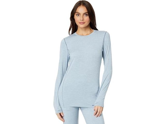 (取寄) ホットチリ レディース クリマ-トレック クルー ネック Hot Chillys women Clima-Trek Crew Neck Ashley Blue Heather