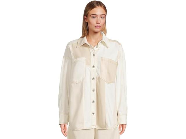 (取寄) フリーピープル レディース アイボリー マウンテン ローズ シャツ Free People women Ivory Mountain Roads Shirt Mixed