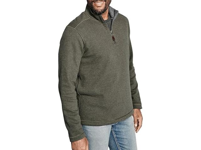 (取寄) ジョンストン&マーフィー メンズ リバーシブル ソリッド 1/4 ジップ Johnston & Murphy men Reversible Solid 1/4 Zip Olive/Charcoalの通販は