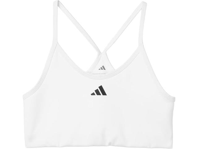 (取寄) アディダス キッズ ガールズ パッテッド Y バック ブラ (ビッグ キッド) adidas Kids girls Padded Y Back Bra (Big Kid) White