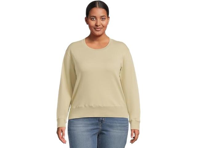 (取寄) モッドオードック レディース ロング スリーブ オープン クルー ネック スウェットシャツ Mod-o-doc women Long Sleeve Open Crew Neck Sweatshirt Eucalyptus