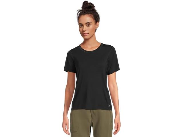 (取寄) アークテリクス レディース ラナ メリノ ウール クルー ショート スリーブ Arc'teryx women Lana Merino Wool Crew Short Sleeve Black