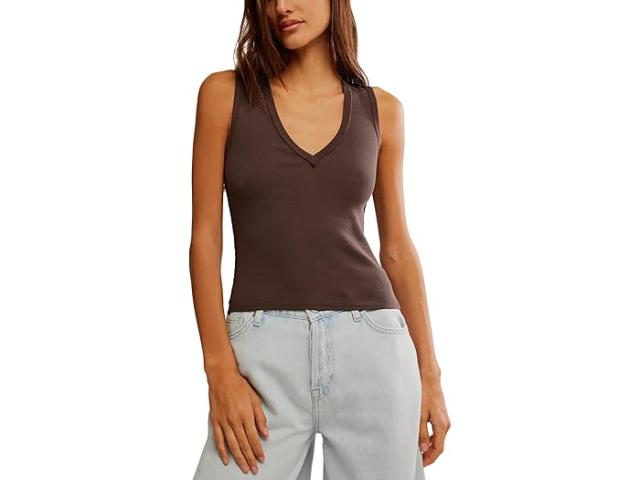 (取寄) フリーピープル レディース ネリア タンク Free People women Neria Tank Double Espresso