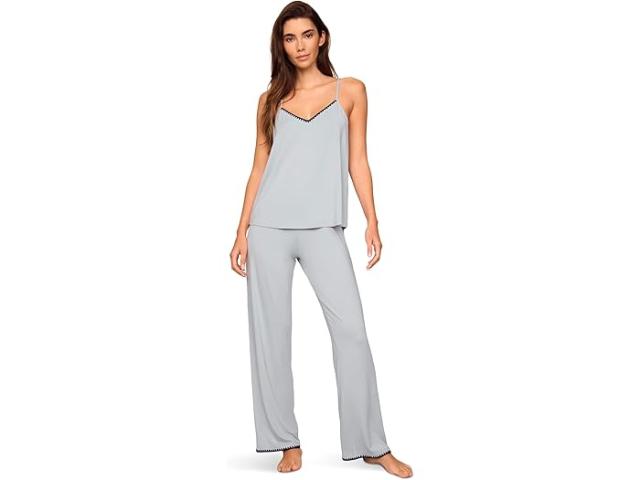 (取寄) エバージェイ レディース フリーダ カミ アンド パンツ Pj セット Eberjey women Frida Cami And Pant PJ Set Gray Dawn/Navy