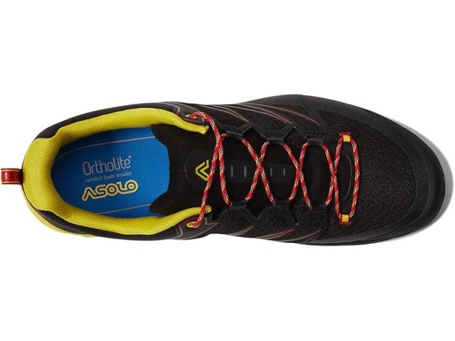 (取寄) アゾロ メンズ ソフトロック Asolo men Asolo Softrock Black/Black/Yellowの通販は