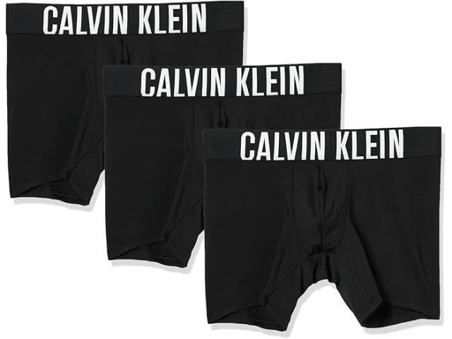 (取寄) カルバンクライン アンダーウェア メンズ インテンス パワー 3-パック ボクサー ブリーフ   Underwear men Intense Power 3-Pack Boxer Brief Black/Black/Black
