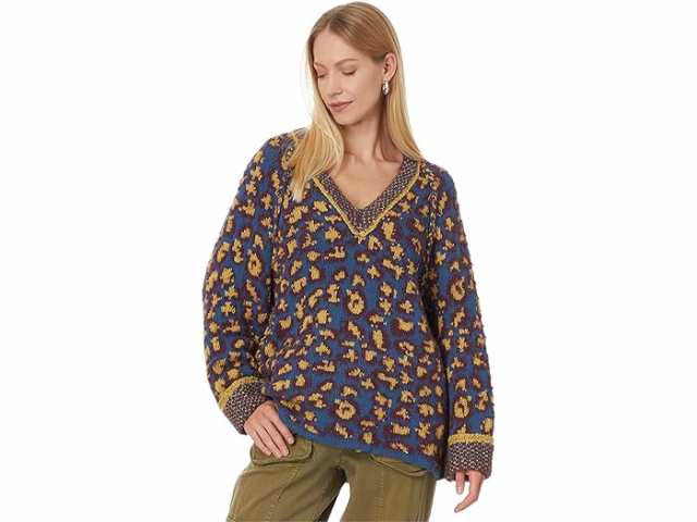 (取寄) フリーピープル レディース リトル アニマル プルオーバー Free People women Free People Little Animal Pullover Blue Fig Comboの通販は
