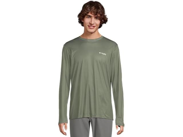 (取寄) コロンビア メンズ ターミナル タックル パフォーマンス フィッシング ギア フィッシュ ロング スリーブ シャツ Columbia men Terminal Tackle PFG Fish Long Sleeve Shirt Cypress/Cool Grey Bass Lures