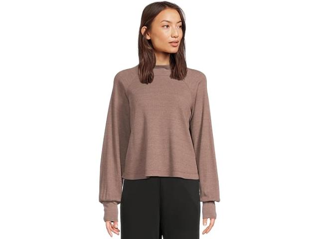 (取寄) マイケル スターズ レディース ノーマ モック ネック プルオーバー Michael Stars women Norma Mock Neck Pullover Cobblestone