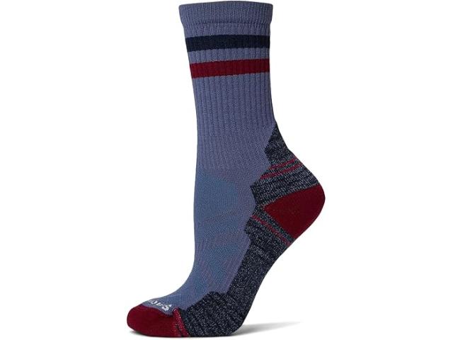 (取寄) スマートウール レディース ハイク ライト クッション チューブ ストライプ クルー Smartwool women Hike Light Cushion Tube Stripe Crew Nightfall Blue